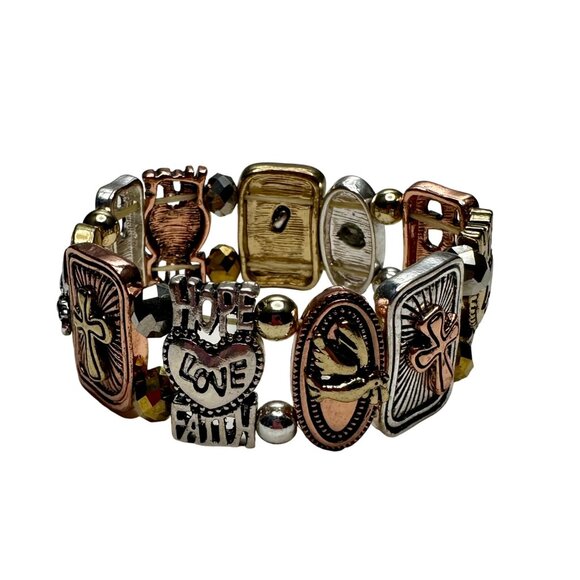 Eden Merry Meaningful Bracelets Hope Love Faith Spiritual Religious Theme - Picture 10 of 10